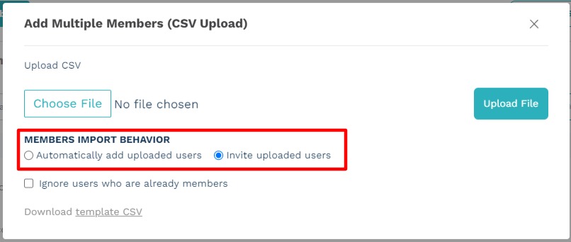 Teams CSV Upload - Import Behavior